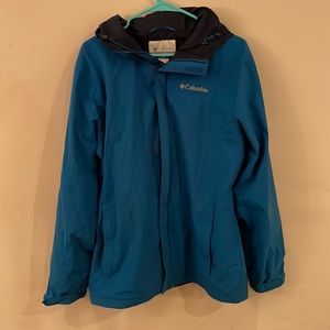 Columbia Royal blue and navy size medium rain jacket